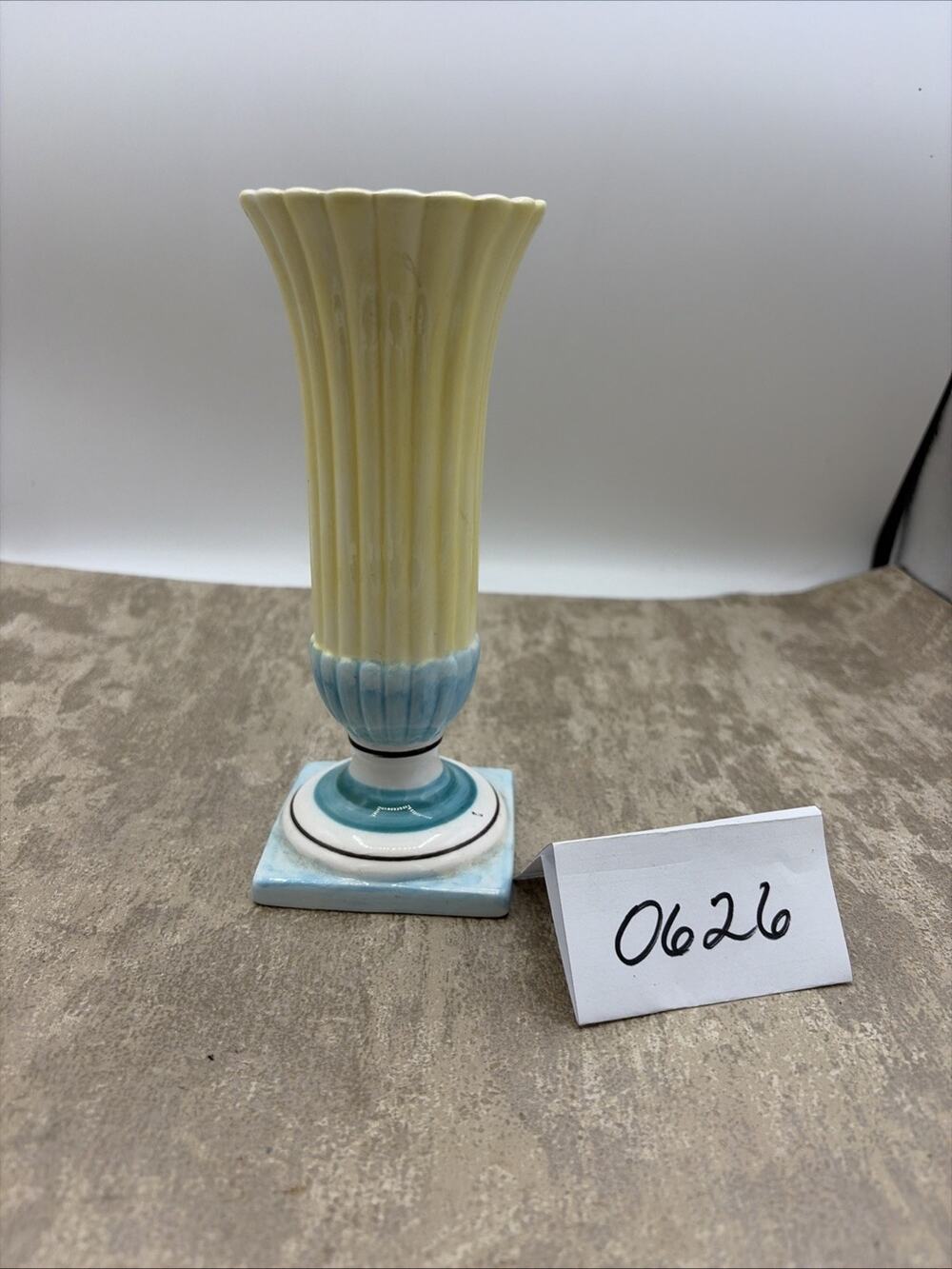 The Haldon Group Porcelain Glazed Vase 1988 7” Tall Multicolored